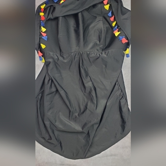 CACIQUE Swim Tankini Top Built-In No-Wire‎ Bra Size 20 - Picture 6 of 16